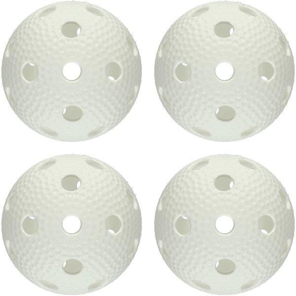 Aero Ball White Salibandypallo 4-Pakkaus