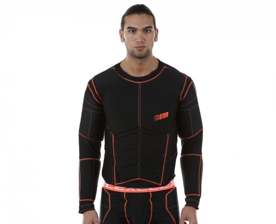 Exel S100 Protection Shirt Maalivahdin Paita Musta / Oranssi